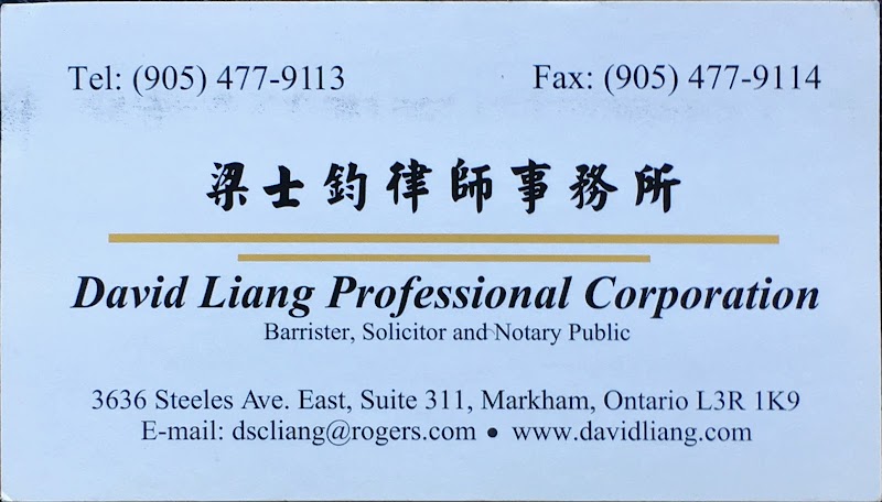 DAVID S C LIANG